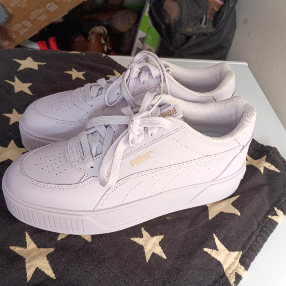 Brand New Light Purple Puma Flatform Shoes Women's 10 Sneakers - Picture 7 of 10